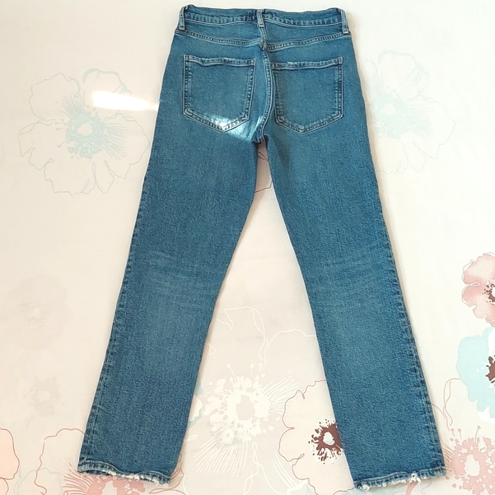Agolde Riley High Rise Straight Crop Jeans - Picture 5 of 12